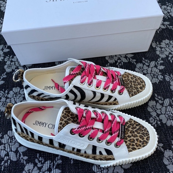 Jimmy Choo Impala Lo Sneaker animal print
